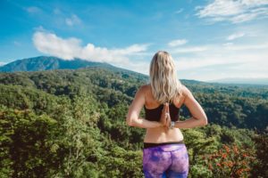 girl doing yoga