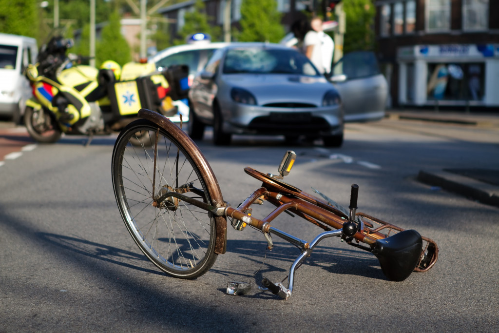 cyclist was hit by a vehicle in an accident