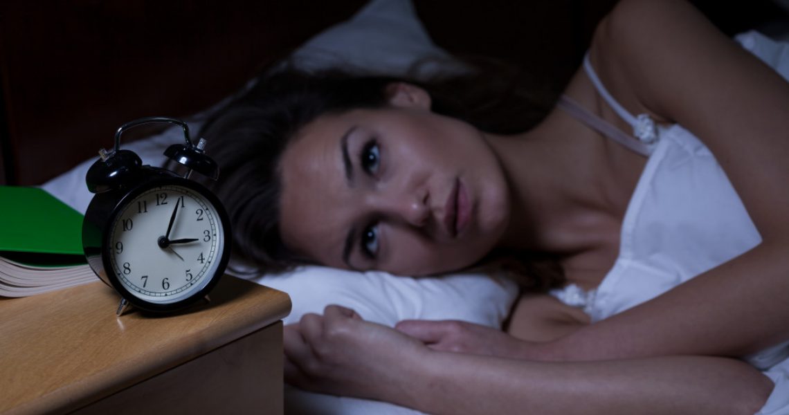A woman experiencing extreme insomnia