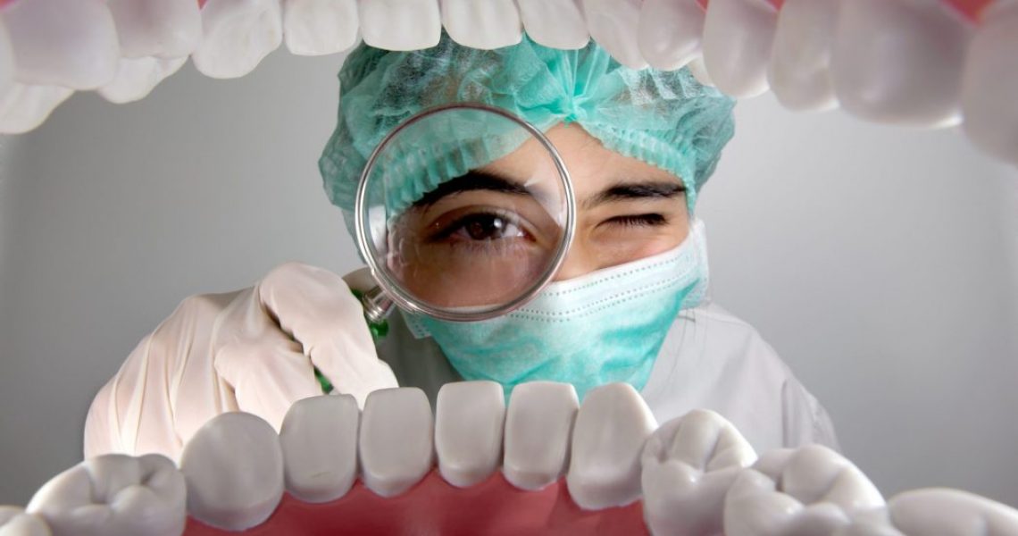 checking oral cavity