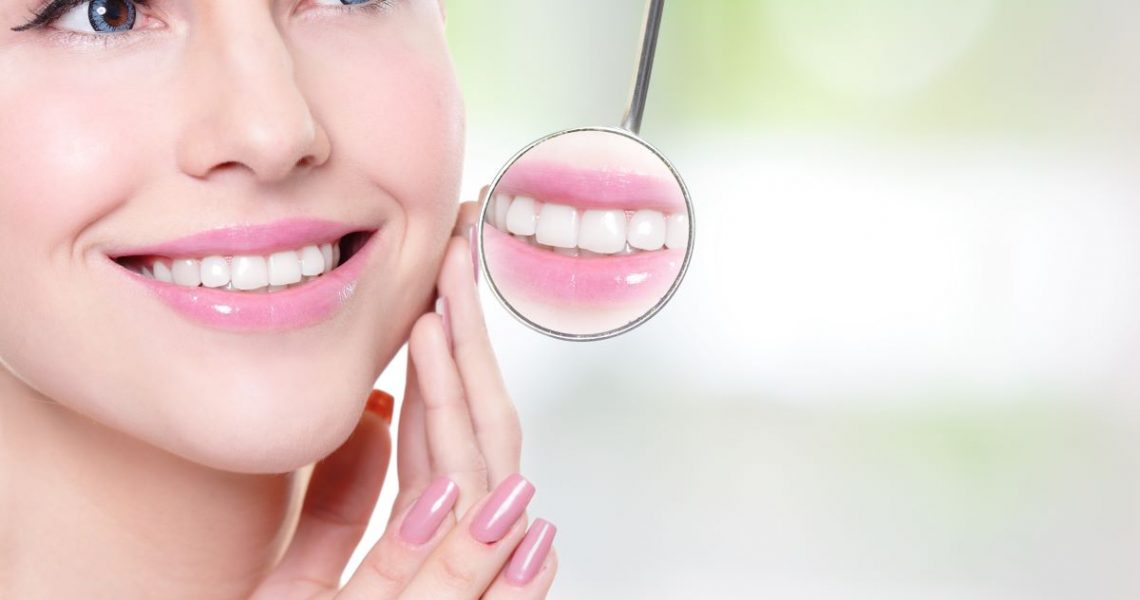 woman smiling white teeth